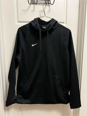 Nike Black Dri-FIT Hooded Sweatshirt with White Swoosh Tag